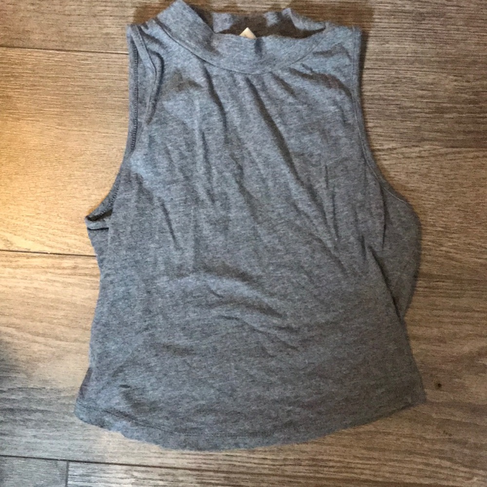 Grey crop top